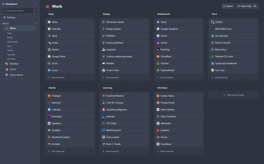 Stackboard in Nord